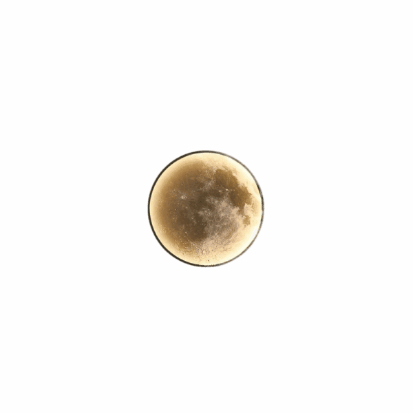 led moon wall lamp