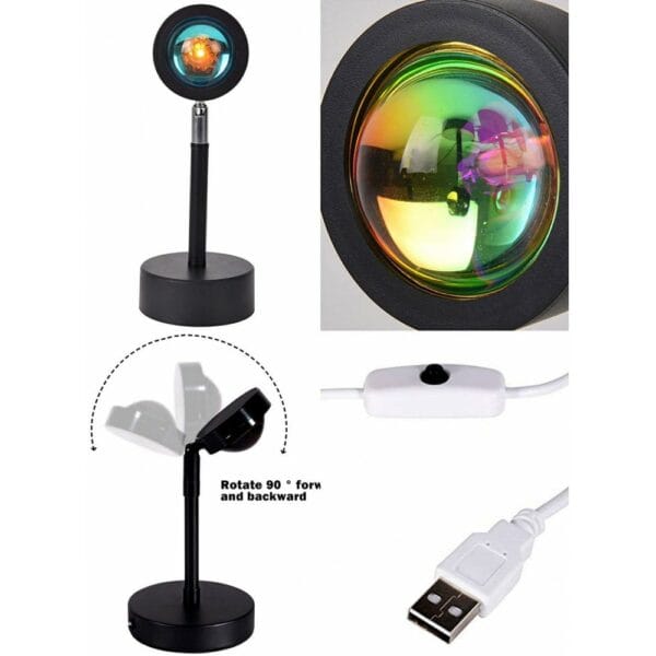 led sunset projection lamp