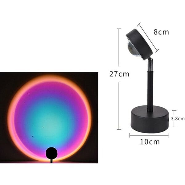 led sunset projection lamp