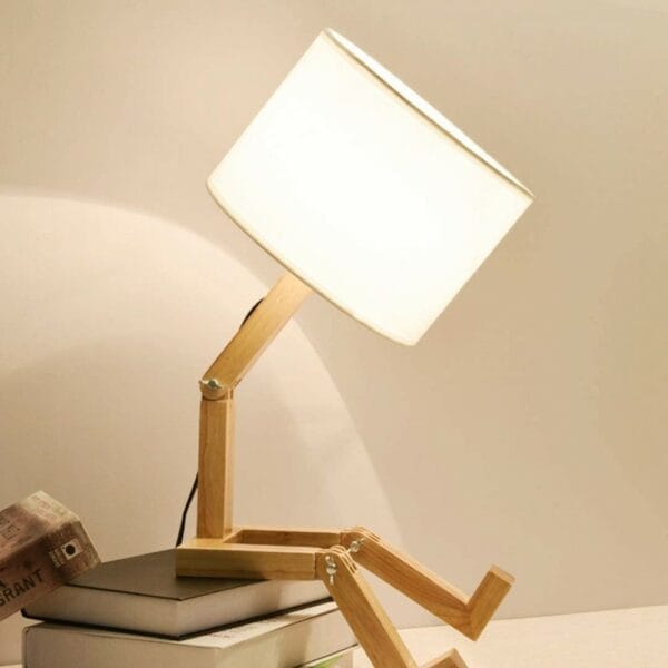 little man wooden desk lamp (101228030)