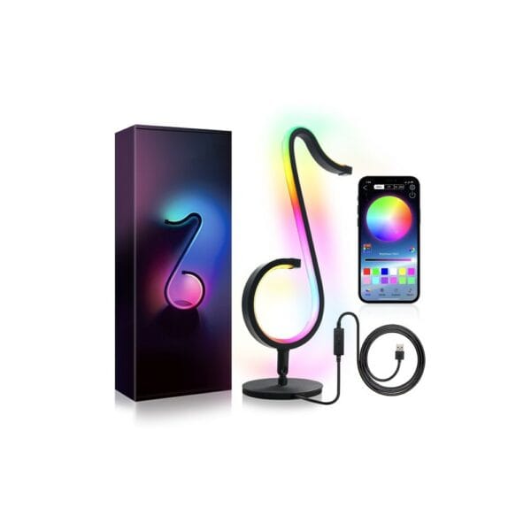 musical note lamp dimmable atmosphere decorative
