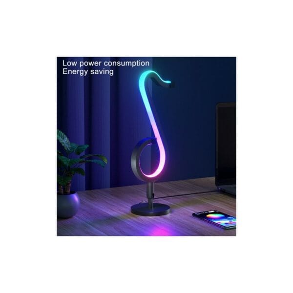 musical note lamp dimmable atmosphere decorative