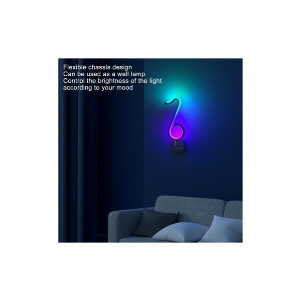 musical note lamp dimmable atmosphere decorative