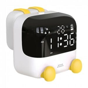 portable travel alarm clock with small digital display