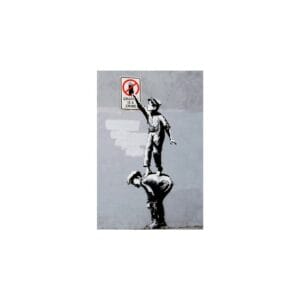 art print 61x91,5 cm brandalised grafitti is a crime (gpe5302)