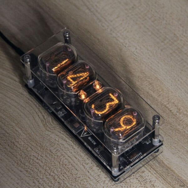 retro glow tube clock