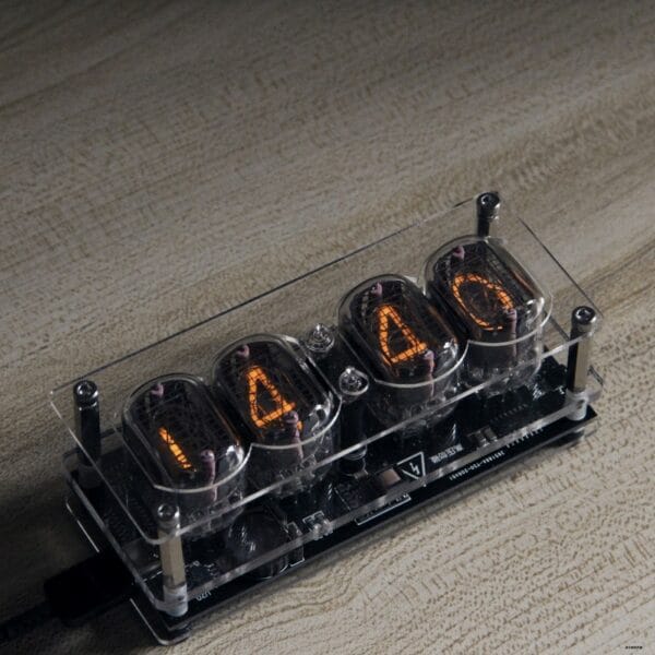 retro glow tube clock