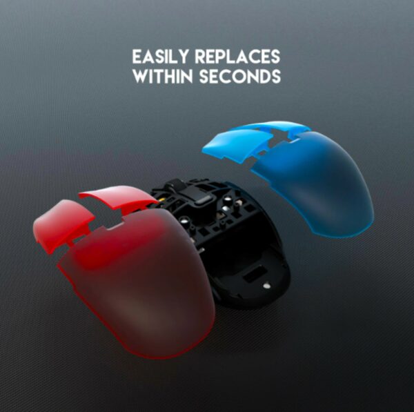 fantech xd7 aria tri mode gaming mouse + mt01 replacement shell bundle