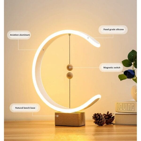 smart balance led table lamp with magnetic switch