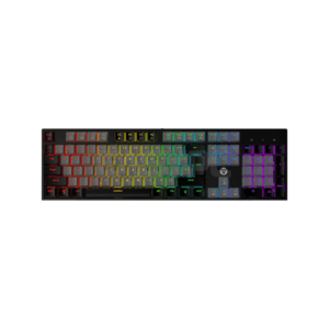 fantech mk886v2 atom 104 wired mechanical keyboard sumi edition (blue switch)