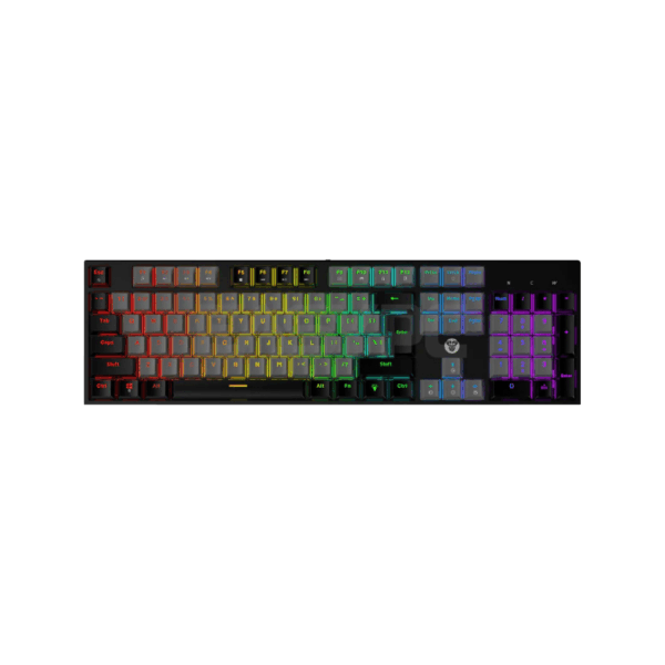 fantech mk886v2 atom 104 wired mechanical keyboard sumi edition (blue switch)