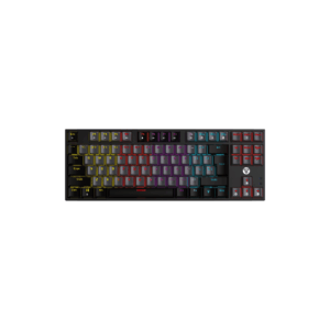 fantech mk876v2 atom87 wired mechanical keyboard sumi edition (blue switch)