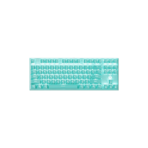fantech mk856 maxfit87 wired mechanical keyboard mint edition (blue switch)
