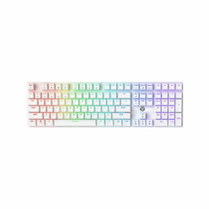 fantech mk855 maxfit 108 rgb wired mechanical keyboard white (blue switch)