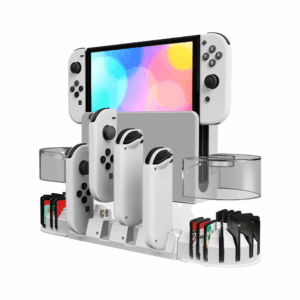 kjh charging dock and card holder for nintendo switch and nintendo switch oled