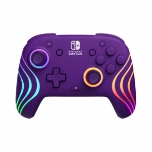 pdp controller wireless wave purple for nintendo switch switch (0708056071998)