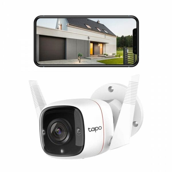 tp link tapo outdoor security camera / cctv, weatherproof (tapo c310)