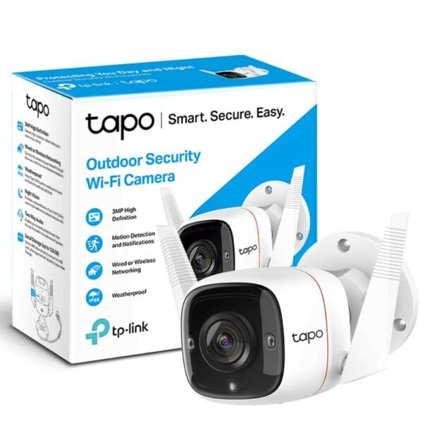 tp link tapo outdoor security camera / cctv, weatherproof (tapo c310)