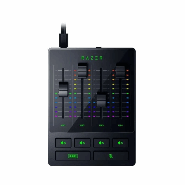 razer audio mixer analog mixer for broadcasting and streaming (rz19 03860100 r3m1)