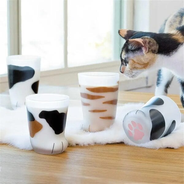 cat feet scrub cup