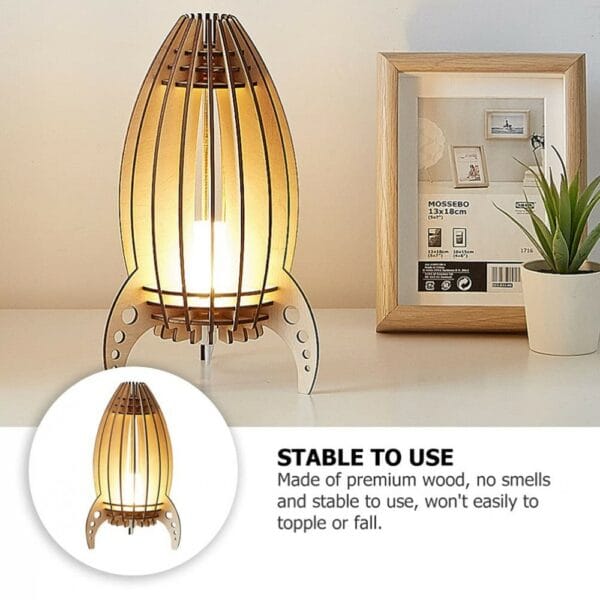 wooden carved lamp desk