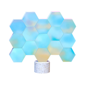 cololight ls166a15 hexagon led lights sky kit work with alexa&google, music&screen sync gaming lights