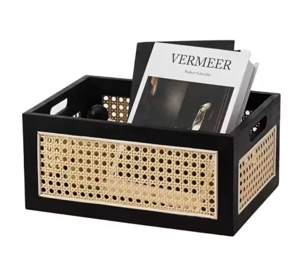 rattan storage basket