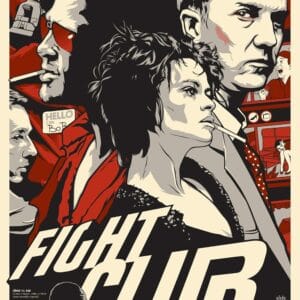 art poster fight club joshua budich