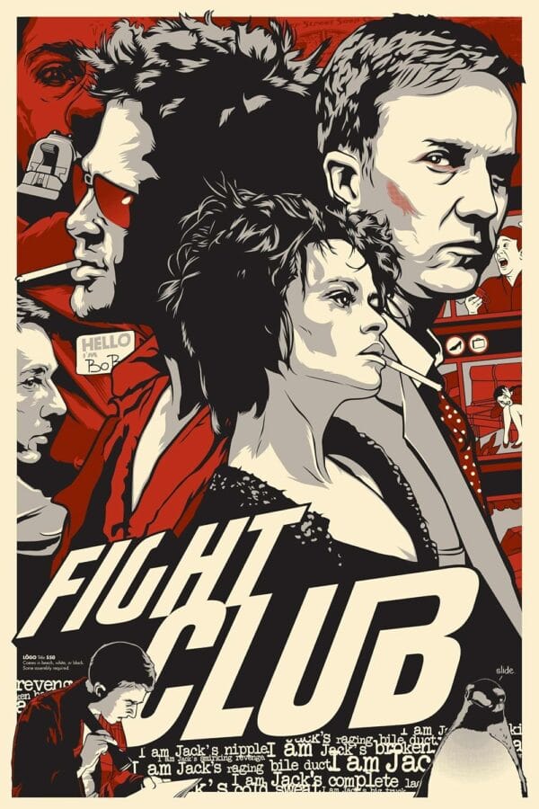 art poster fight club joshua budich