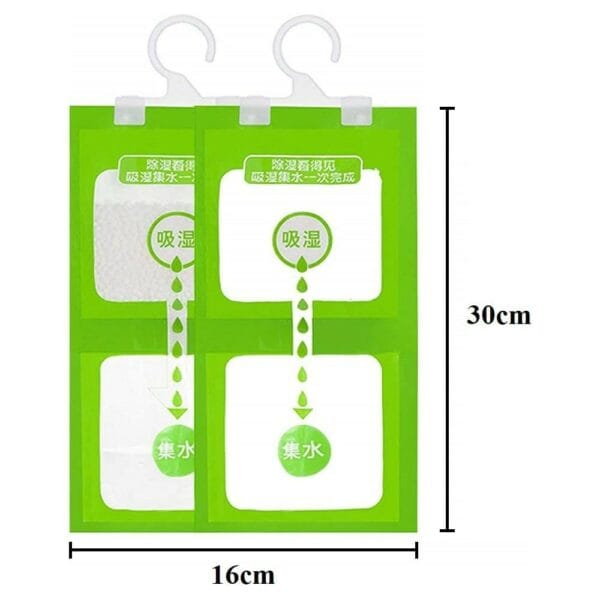 aiwanto hangable moisture absorbing bags anti mold moisture (pack of 4 bags/120 gms each)