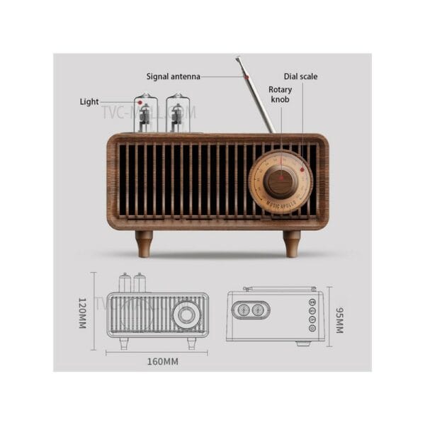 b9 retro bluetooth speaker / fm radio