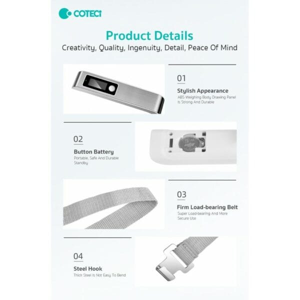 coteetci digital luggage scale (tr 010)