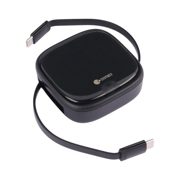 coteetci travel edition 8 in 1 data cable storagr box (87701 bk)