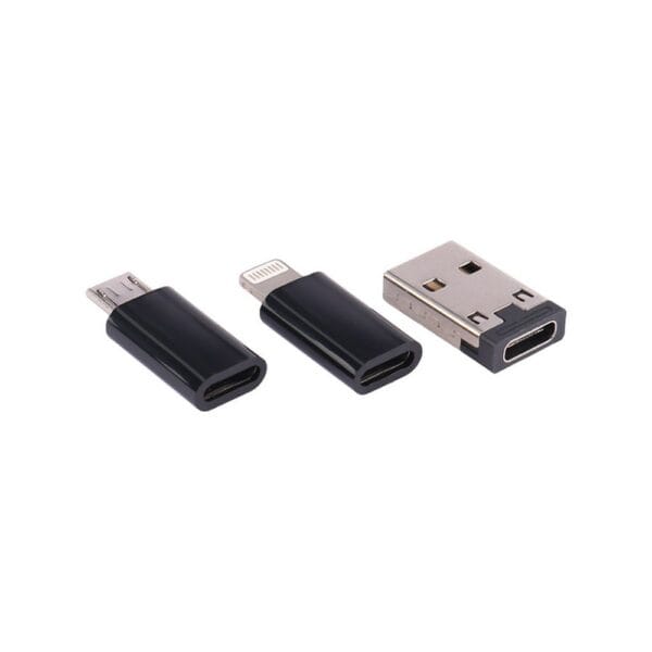 coteetci travel edition 8 in 1 data cable storagr box (87701 bk)