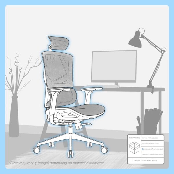 sihoo ergonomic chair with dynamic lumbar support (black) m90c 401