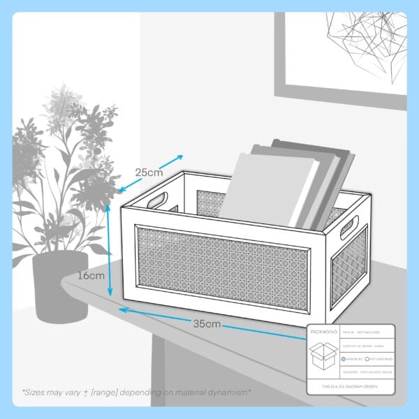 rattan storage basket
