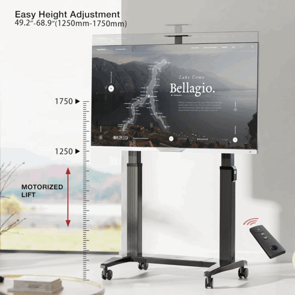 north bayou gf150 mobile tv cart (75" 120")