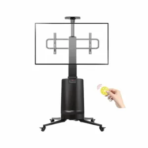 north bayou tw 85 heavy duty tv cart (55" to 85" screens) with motorized automatic screen lift tv