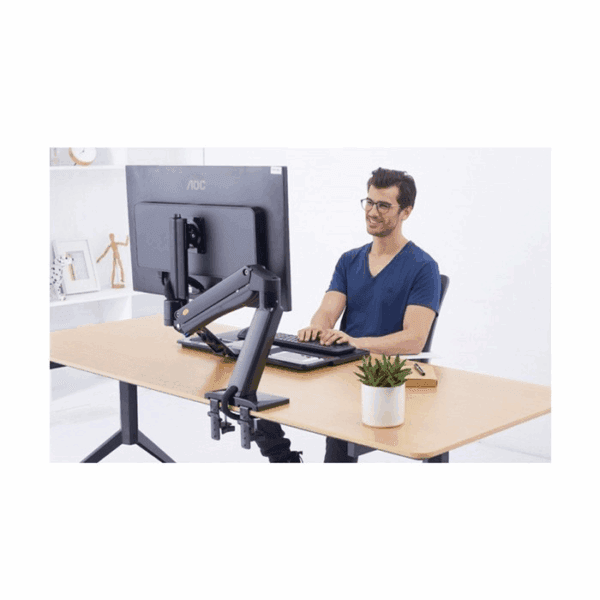 north bayou nb nb40 sit/stand monitor, laptop working station stand alone (fits most 22 32 inches)