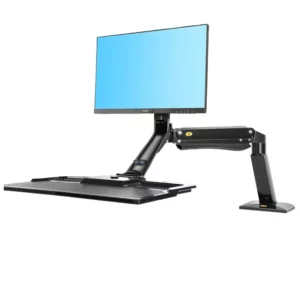 north bayou nb nb40 sit/stand monitor, laptop working station stand alone (fits most 22 32 inches)
