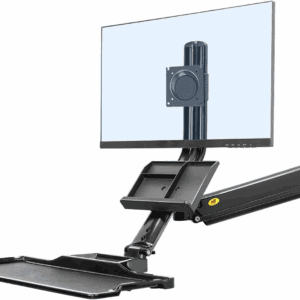 north bayou mb32 wall mount sit stand converter (19'' 27'')
