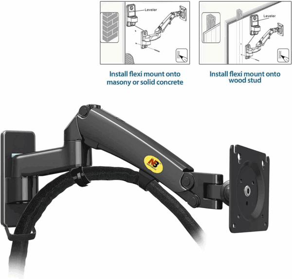 north bayou nb f300 spring wall mount (24 35 inches)