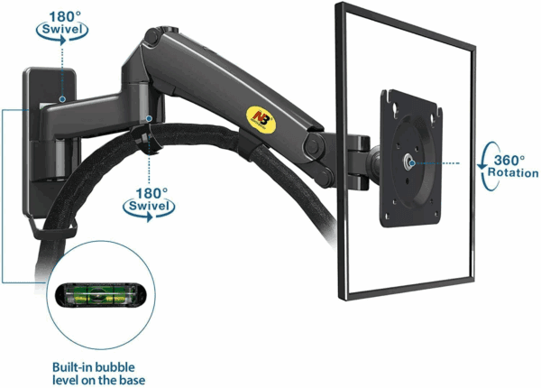 north bayou nb f300 spring wall mount (24 35 inches)