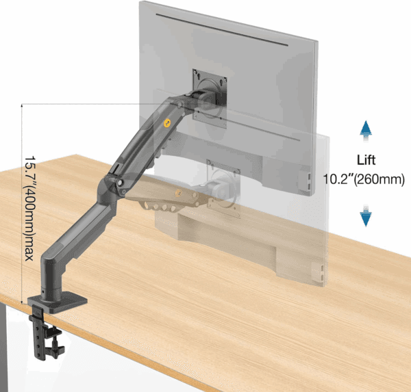 north bayou f80 monitor desk stand (17" 30")