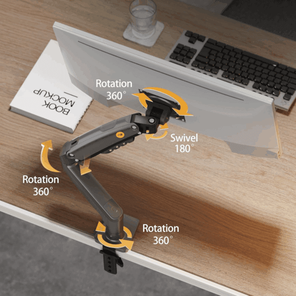 north bayou f80 monitor desk stand (17" 30")
