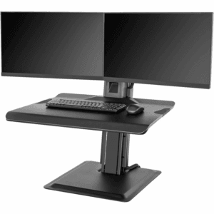 north bayou nb st15 2a (s100) sit/stand lifting table dual monitor (19 27 inches) with keyboard tray computer desk