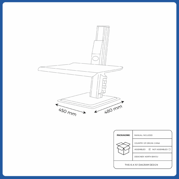 north bayou nb bt15 (s80) 190cm sit stand lifting table