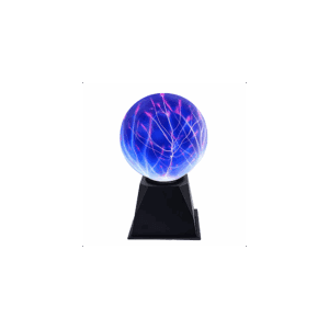 plasma ball, 8 inch touch & sound sensitive plasma globe, blue nebula novelty lamp