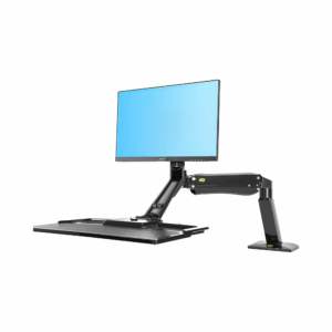 nb ergonomic nb40 sit/stand monitor & laptop working station standalone (fits most 22" 32")