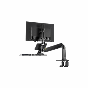 nb ergonomic nb35 sit/stand monitor & laptop working station standalone (fits most 17" 32")
